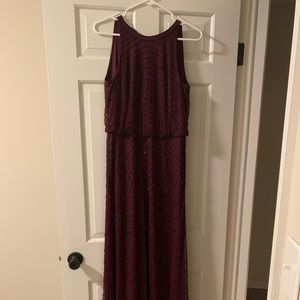Adrianna Papell Art Deco Beaded Dress Size 4